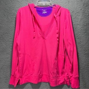 Tek Gear Dry Tek Hoodie Pink Women XL